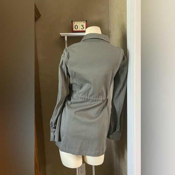 Sweet Rain Women’s Jacket Military Style Olive Green Embellished trim Size S - Picture 3 of 16